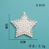 Zhaoshun Perla Strass Autoadhesivo Corazón Lazo Hotfix Strass Accesorios DIY Cinta de Doble Cara Pegatinas Hotfix