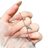Pulsera de Lazo Microincrustada de Circonita Súper Elegante para Mujer, Pulsera de Cristal de Lujo Ligero de Gama Alta, Joyería de Mano Exquisita Popular