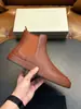 Botines Chelsea transfronterizos para hombre de cuero genuino, GA simples de suela blanda con correa elástica, botines casuales de cuero de comercio exterior