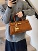 Bolso Cruzado de Mujer con Textura de PU Transfronterizo para Viaje Diario, Bolso de Mano de Color Sólido, Bolso Cruzado para Mujer, Nuevo Modelo de Invierno 2024