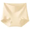 Paquete de 100 unidades, alta densidad de hilos, cuidado especial, tiro alto, control ligero de abdomen, talla grande, doble capa de control de abdomen, 100% algodón, bóxers para mujer