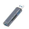 USB3.0 Card Reader SD / TF Leitor de Cartão de Memória 2 USB Hub HUB 5-in -1 Card Reader Docking Station
