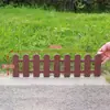 Cerca de plástico PVC marrom cerca de jardim decoração de jardim de pátio cerca com imitação de grão de madeira decoração de interior Escola