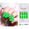 Uñas fluorescentes portátiles en caja transfronteriza, uñas, tabletas para uñas al por mayor, uñas postizas, parche para uñas desmontable, acabado con pegamento de gelatina
