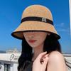 [de doble cara se puede usar] sombrero de pescador sombrero de lino para niños sombrero japonés para el sol verano delgado transpirable cara hueca protector solar