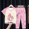 Comércio Exterior Exportação Pijamas Infantis Primavera e Verão Manga Curta Calça Longa Conjunto Cartoon para Meninos Grupo Musical Kpop Roupão para Meninas