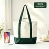 Bolsas de lona personalizadas con bloques de color para eventos corporativos, ferias comerciales, regalos promocionales, bolsas de compras y campañas de reclutamiento en campus.