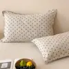 Fundas de Almohada Florales Pequeñas, un Par de Fundas de Almohada de Gasa de Algodón Puro 2026 Nuevas, Anti-Aceite para el Cabello, Funda Interior para Almohada 48X74