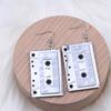 Comercio Exterior Popular Cinta de 9 Colores Empalme Acrílico Aretes Geométricos Moda Simple Aretes Personalizados Aretes para Mujer