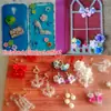 Accesorios de Flor de Arcilla Blanda de 25 mm para Manualidades Estilo Vintage Adornos para el Cabello Pasadores Materiales de Decoración para Fundas de Teléfono Móvil