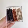 Prendedor de cabelo preto para rabo de cavalo alto para mulheres, altamente elástico e durável, não puxa nem deixa marcas no cabelo, faixa de cabelo, acessório de cabelo elástico