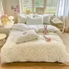 Conjunto de quatro peças de algodão macio e fresco lavado, ultrassuave para dormir sem nada, adequado para todas as estações, lavável à máquina, disponível para atacado
