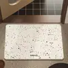 Tapetes de piso de terra de diatomáceas rígidos feitos sob medida para banheiros, tapetes absorventes, tapetes antiderrapantes para uso doméstico, tapetes de piso de terra de diatomáceas naturais