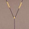 Cordón Colgante Halter Tejido a Mano Cuerda de Collar Tejida a Mano Cuerda Fina Cuerda Dorada Jade Jade Colgante Cuerda Ajustable