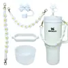 Botella de Agua Térmica Stanley Tapón Antipolvo Taza con Popote Tapa de Taza Correa de Mano Cordón para Botella de Agua Múltiples Estilos Versátiles Set