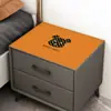 Tapete de Mesa de Cabeceira de Luxo Leve Tapete de Mesa de Couro Pvc à Prova d'Água Popular Tapete de Mesa de Cabeceira de Quarto Pano de Cobertura Simples Sem Lavagem