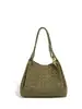 Bolsa de Paraquedas Tecida com Veludo de Pele de Veado para Comércio Exterior Transfronteiriço, Bolsa Tote Grande Capacidade para o Dia a Dia, Bolsa de Mão/Ombro Elegante