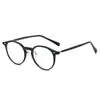 Novos Óculos Retros com Armação Oval e Inserts, Estilo Coreano para Homens e Mulheres, Versáteis com Bloqueio de Luz Azul Sem Grau, Podem Ser Adaptados com Lentes de Grau
