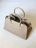 Bolso de Mano de Piel de Vaca de Alta Calidad 15 pulgadas Casual Gran Capacidad Bolso Tote Normcore Ropa de Trabajo Diario Bolso de Piel Genuina
