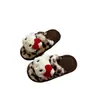 Gato estampado de leopardo~Pantuflas peludas retro Y2K muy elegantes para mujer, pantuflas cálidas de algodón para interior para uso en casa