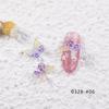 Estilo Idéntico al de Celebridad de Internet Joyería para Uñas ins Mariposa Aurora Acrílico Mini Tridimensional Decoración Fresca para Uñas diy