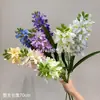 Flor Artificial de Jacinto Individual Transfronteriza Delphinium Morado Set de Boda Arreglo Floral Centro Comercial Exhibición en Ventana Arte Floral