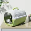 Transportín para gatos caja de avión, caja antiestrés portátil para gatos para viajes, cápsula espacial de transporte para perros mascotas jaula para perros