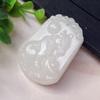 Afganistán Jade Blanco colgante doce signos del zodiaco colgante para hombres y mujeres puesto del zodiaco mercado nocturno lugar escénico feria del templo regalo de Jade