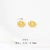 Color Fuerte Mate Retención de Color Oro Arena DIY Amarillo Cuenta de la Fortuna, Cuenta de Transferencia con el Carácter para Bendición, Cuenta Espaciadora para Pulsera y Collar para Mujeres