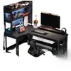 Escritorio de esquina para computadora genuino, escritorio doble multifuncional, mesa de esquina, escritorio para gaming, escritorio para estudio y oficina, un gran producto