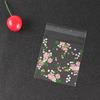 Bolsa autoadhesiva transparente de estilo japonés con forma de rosa fresca para regalo, joyería, jabón hecho a mano, dulces, galletas y comida.