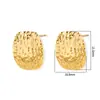 Brincos Geométricos Femininos de Aço Titânio Transfronteiriços Banhados a Ouro 18K Brincos Leve Luxo Aço Inoxidável de Alta Qualidade Atacado