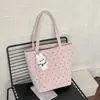 Bolso tote de lunares con un solo hombro de diseño único para mujer, nuevo modelo de verano 2026, gran capacidad, bolso con cremallera para el trabajo
