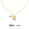 Colgante de Oro Arena Vietnamita de Moda con Diseño de Hoja de Ginkgo para Mujer, Joyería Simple y Duradera al por Mayor