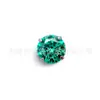 Brincos de Corte Geral Banhados a Titânio F136 Fundo Redondo Cravação com Garras Zircônia 5A Unha de Lábio Liga de Titânio G23 Joias para Piercing