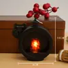 Superventas transfronterizo Lámpara de mini chimenea LED luz de noche para casa de muñecas Lámpara de llama DIY hecha a mano Adorno decorativo creativo