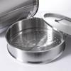 Vaporera de acero inoxidable para el hogar, gruesa, a cuadros, especial para cocinar al vapor, 16-40 cm