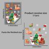 Pegatinas de Árbol de Navidad Transfronterizas Decoración Navideña para Ventanas de Vidrio Pegatinas Estáticas de Muñeco de Nieve Pegatinas de Decoración para Fiestas Navideñas