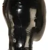 Capucha Sexy de Látex, Máscara de Asfixia Baotou, Máscara de Chica Hermosa, Máscara con Tubo Nasal Único, Capucha Sexy de Entrenamiento