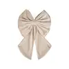 Nuevo lazo navideño tridimensional transfronterizo hecho de tela de terciopelo holandés para escenas de boda y fiesta, decoración colgante para árbol de Navidad, flor grande