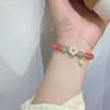 Verano 2022 pulsera de brocado de conejo frontal nuevo trémolo mujeres Colocación de verano y Conejo de Jade Día de San Valentín regalo joyería al por mayor