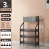 Estante de Exhibición Móvil de Piso de Múltiples Niveles para Snacks, Tienda de Conveniencia, Supermercado, Comedor, Bebidas, Alimentos