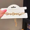 Pulseira de Abóbora com Zircônia Banhada a Ouro Real 18k para Mulheres Design Versátil de Luxo Leve Pulseira Simples com Toque de Alto Padrão Joia de Mão