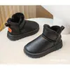 Botas de nieve impermeables para niños, nuevas de 2026, cálidas de invierno y antideslizantes, botas grandes de algodón para niños, zapatos de algodón forrados de felpa para niños mayores