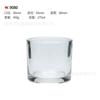 Vaso de vela de aromaterapia de vidrio transparente creativo, contenedor de vela hecho a mano, fragancia para el hogar, candelabro romántico, vaso vacío