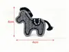 Nuevos Accesorios de Bordado de Ponis Solubles en Agua en Stock para Suéteres de Lana, Fundas de Teléfono, Sobres Rojos, Zapatos, Sombreros, Ropa, Decoración de Calcetines