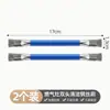 Cepillo de limpieza de alambre de acero de doble cabeza para estufa de cocina, cepillo multifuncional para limpiar estufas de gas, removedor de manchas de huecos, cepillo pequeño de acero