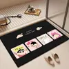 Alfombrilla de Piso de Barro Diatómico Linda de Crayon Shin-Chan para Baño de Casa, Puerta de Inodoro, Absorbente de Agua, Antideslizante, Secado Rápido, Alfombrilla para Pies, Venta al por Mayor