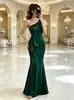 372W Comércio Exterior Europeu Transfronteiriço 2026 Vestido Longo de Cauda de Peixe de Alta Qualidade Festa Banquete Temperamento Vestido de Alça Única