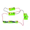 Equipo de Experimento de Circuito Sencillo para Estudiantes de Cuarto Grado de Primaria, Conexión Serie y Paralelo Bombillas se Encienden, Caja de Experimentos Eléctricos Juego Completo